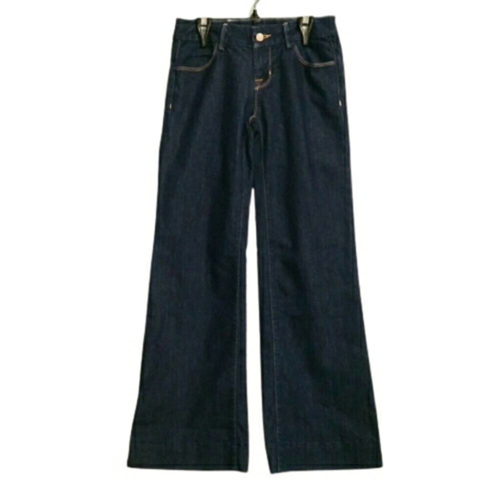 J brand Denim Womens Monroe 22" Flare Leg Mid Rise Dark Jean Size 24 in Indigo